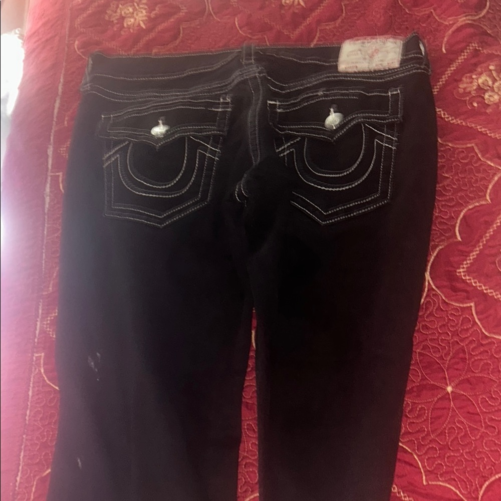 Black Jeans with White Stitching